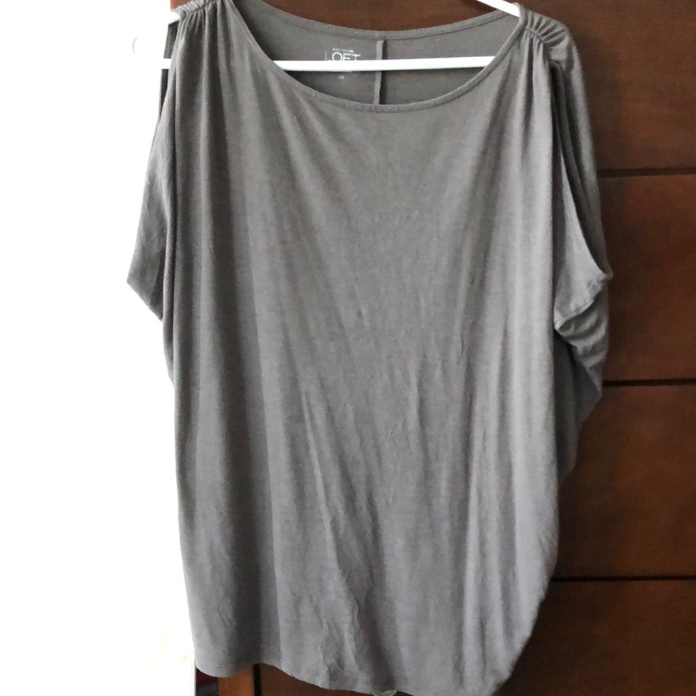 LOFT tee shirt with shoulder detail